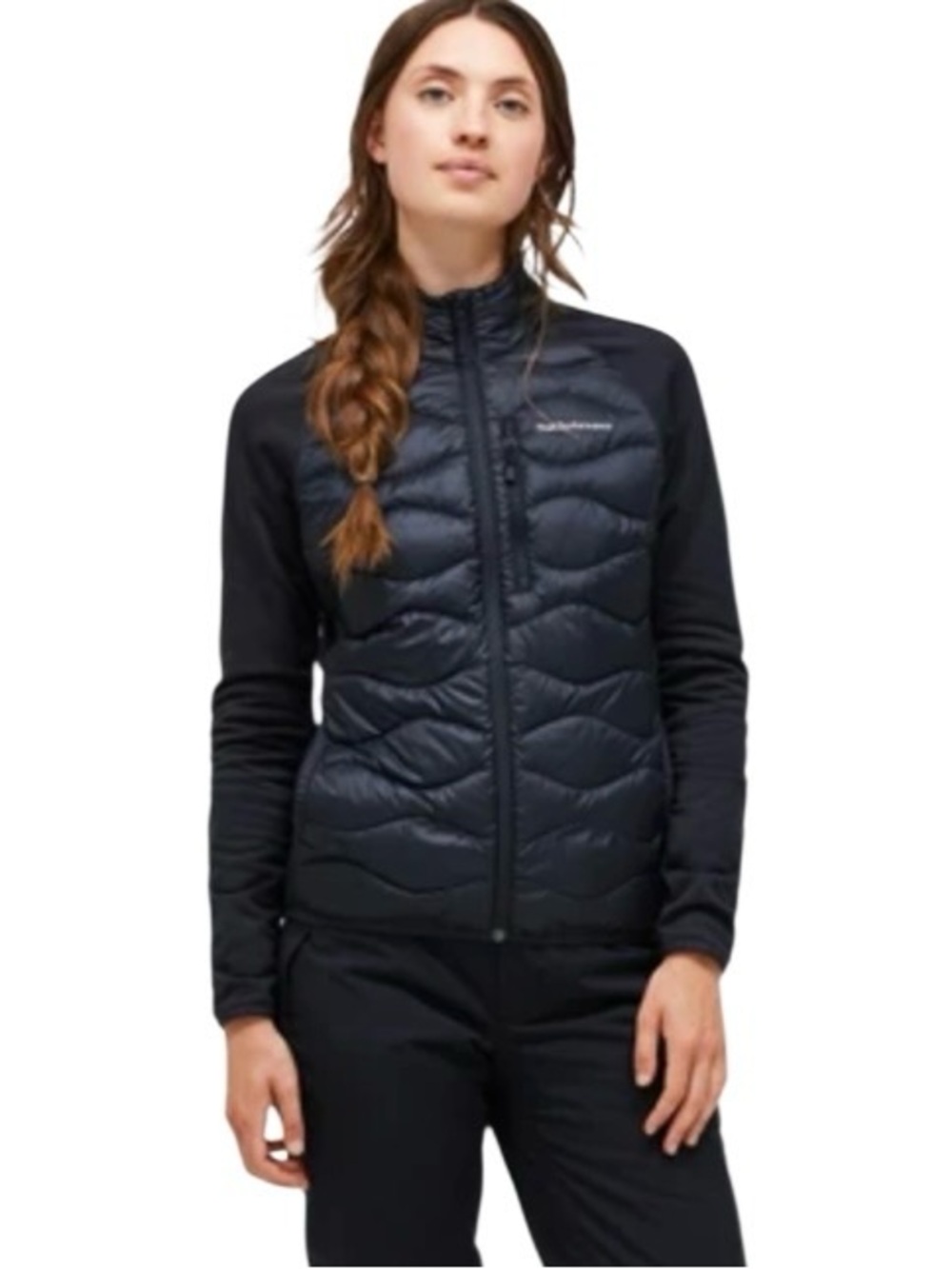 Peak Performance Frost Hybrid
Down Jacket Womens XS Black Full‎ Zip Lightweight